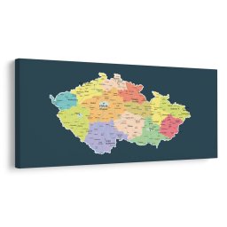 Kép Csehország térképe sötét háttérrel