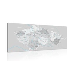 Kép szürke Csehország térképe kontraszttal