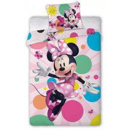 Disney Minnie Dotted ágyneműhuzat 140×200cm, 70×90 cm