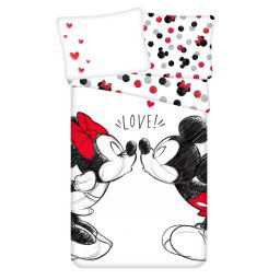 Disney Minnie and Mickey ágyneműhuzat 140×200cm, 70×90 cm