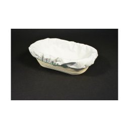 Kenyér kelesztő kosár oval szakajtó 24x15x8cm ÉS hozzá szakajtó ruha szettben