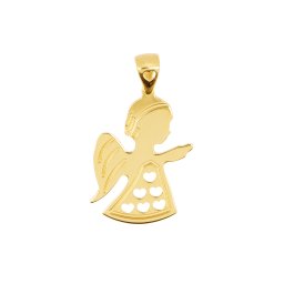 Kő nélküli éneklő angyalka medál, sárga 14 kt 0,54 g