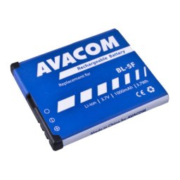 AVACOM mobiltelefon akkumulátor Nokia N95, E65, Li-Ion 3, 6V 1000mAh (csere BL-5F)