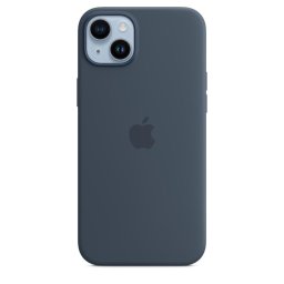 iPhone 14 szilikon tok MS-szel - Viharkék
