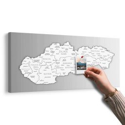 Parafa kép fekete-fehér Szlovákia térképe
