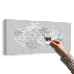 Parafa kép szürke Csehország térképe kontraszttal