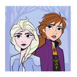 Disney Jégvarázs Sisters Mágikus Kéztörlő arctörlő, törölköző 30x30cm