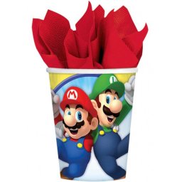 Super Mario Mushroom World papír pohár 8 db-os 250 ml