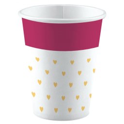 Szerelem Everyday Hearts papír pohár 8 db-os 250 ml