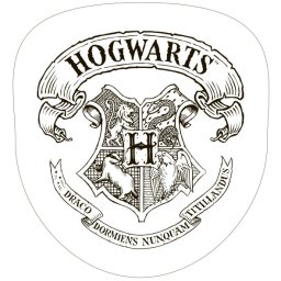 Harry Potter White Crest formapárna, díszpárna 34x36 cm