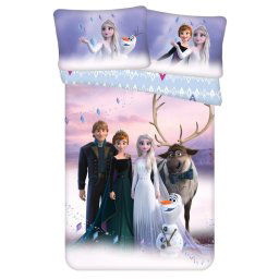 Disney Jégvarázs Winter Wonderland gyerek, ovis ágyneműhuzat 100×135 cm, 40×60 cm