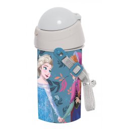 Disney Jégvarázs Explore műanyag szívószálas kulacs akasztóval 500 ml