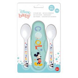 Disney Mickey Hello World baba utazó evőeszköz készlet