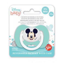 Disney Mickey Hello World megfordítható baba cumi tokkal