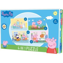 Peppa malac Family activities puzzle 4 az 1-ben