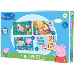 Peppa malac Cool Things puzzle 4 az 1-ben