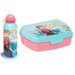 Disney Jégvarázs Enchanted szendvicsdoboz + alumínium kulacs szett