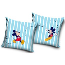 Disney Mickey Stripe & Smile párnahuzat 40x40 cm Velúr