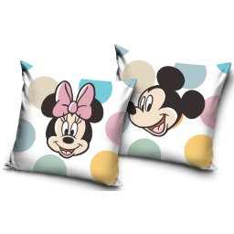 Disney Minnie, Mickey Dots párnahuzat 40x40 cm Velúr