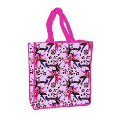 Virág Purple shopping bag 34 cm