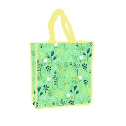 Virág Green shopping bag 34 cm
