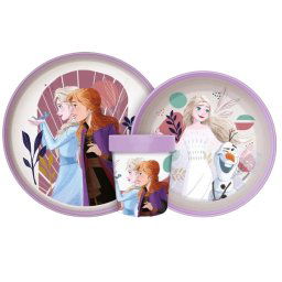Disney Jégvarázs Journey csúszásmentes étkészlet, micro műanyag szett