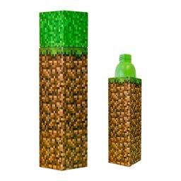 Minecraft Block műanyag kulacs csavaros kupakkal 650 ml
