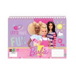 Barbie Happy Thoughts A/4 spirál vázlatfüzet, 30 lapos
