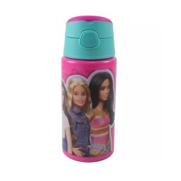 Barbie Love alumínium szívószálas kulacs akasztóval 500 ml
