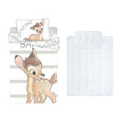 Disney Bambi gyerek, ovis ágyneműhuzat és paplan/párna szett 100x135 cm 40x60 cm (Little)