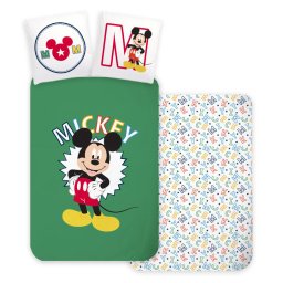 Disney Mickey Letters gyerek, ovis ágyneműhuzat 100×135 cm, 40×60 cm