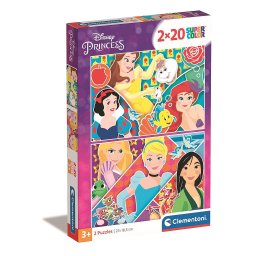 Disney Hercegnők Tales of Royal 2x20 db-os puzzle Clementoni