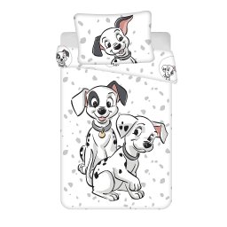 Disney 101 Kiskutya White gyerek, ovis ágyneműhuzat 100×135cm, 40×60 cm