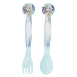 Disney Jégvarázs Ice Magic műanyag evőeszköz készlet - 2 darabos