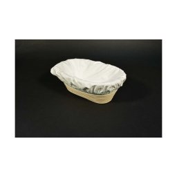 Kenyér kelesztő szakajtó széles 24x13x8 cm ÉS hozzá szakajtó ruha