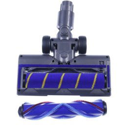 Turbo porszívófej Dy305l Led-világítással Dyson V7 V8 V10 V11 V15m porszívókhoz (+ 1db extra puha henger)