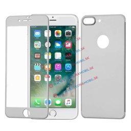3D ALU Edzett üveg ( RED + HÁT) Apple iPhone 7 Plus ezüst
