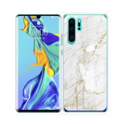PROTEMIO MY ART Védőburkolat Huawei P30 Pro WHITE STONE (011)