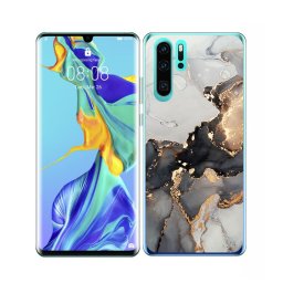 PROTEMIO MY ART Védőburkolat Huawei P30 Pro GREY MARBLE (140)