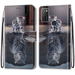 ART pénztárcahuzat Alcatel 1S 2021 / 3L 2021 CAT TIGER