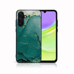 PROTEMIO MY ART Védőburkolat a Samsung Galaxy A55 5G-hez GREEN MARBLE (145)