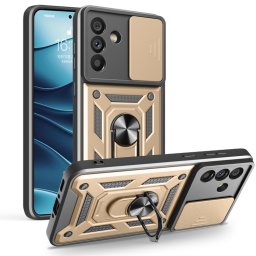 RING KAMERA Borító tartóval Samsung Galaxy A56 5G aranyhoz