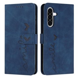 ART SMILE Pénztárca tok pánttal Samsung Galaxy A36 kék