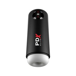 PDX Elite Moto Milker - lökő-rezgő maszturbátor (fekete)