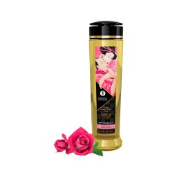 Shunga - erotikus masszázsolaj rózsa illattal, testmasszázshoz (240 ml)
