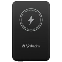 VERBATIM Powerbank Charge 'n' Go, mágneses, 10000 mAh, USB-C, Fekete