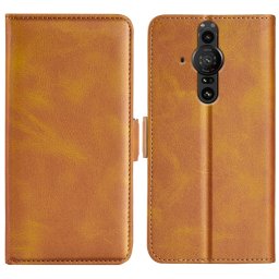 SIDE Wallet tok Sony Xperia Pro -I világosbarna