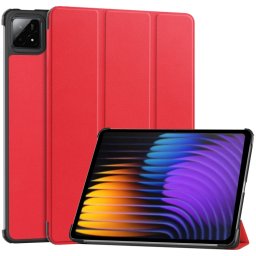 LEATHER Csuklós burkolat Xiaomi Pad 7 / Pad 7 Pro piros