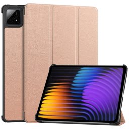 LEATHER Csuklós burkolat Xiaomi Pad 7 / Pad 7 Pro rózsaszínhez