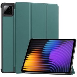 LEATHER Csuklós burkolat Xiaomi Pad 7 / Pad 7 Pro zöld